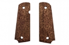 Flower wood inserts for 1911 Swiss Arms