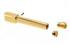 Outer Barrel 2 Way Non-recoil Gold for Glock 19 Marui Nine Ball