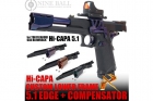 Frame R EDGE 5.1 and Murasaki Purple compensator for Hi-Capa Marui Nine Ball