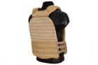 Tactical Plate Carrier Laser Cut Tan WOSPORT