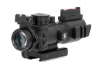 Lancer Tactical 4x32 red / green / blue black rifle scope