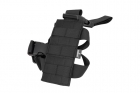 Molle Nylon Thighplate Black Amomax