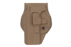 CQC Battle Style Tan hard left-handed holster for Glock Laylax