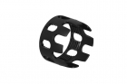 Black CNC clamping ring for M4 Balystik grip tube