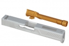 Set slide and outer barrel Silver for type Glock 17 Gen4 UMAREX MITA