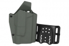 Lightweight Kydex type holster for Glock type + X-300 lamp OD WOSPORT