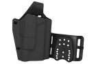 Lightweight Kydex type holster for Glock type + X-300 lamp black WOSPORT