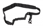 WOSPORT 1-point black elastic tactical webbing