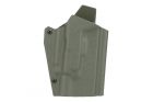 Lightweight Kydex type holster for Glock type + X-400 lamp Olive Drab WOSPORT