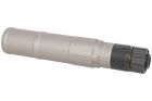 Dummy silencer CGS QD 14mm CCW Grey with flame arrestor Airsoft Artisan