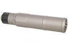 Dummy silencer CGS QD 14mm CCW Grey with flame arrestor Airsoft Artisan