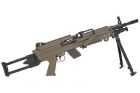 Replica FN Herstal M249 Para Nylon Fibre Electronic Trigger Tan AEG