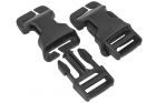 Set of 2 Clip Buckle Quick Attach QASM Black WOSPORT