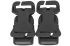 Set of 2 Clip Buckle Quick Attach QASM Black WOSPORT