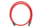 High speed nylon braided HPA line Red EU Male to US Female 8mm BALYSTIK