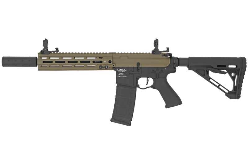 Replica LT Blazer GEN2 10  M-Lok Proline black / tan Lancer Tactical AEG