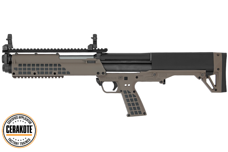 KSG pump-action gas rifle Tokyo Marui Cerakote