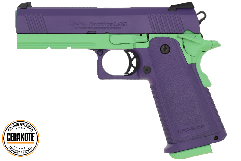 Hi-Capa 4.3 Green / Purple Tokyo Marui Gaz Cerakote