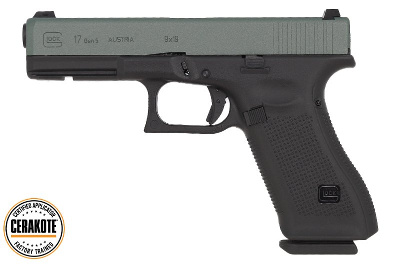 Glock 17 Gen5 VFC / UMAREX Gas Charocal Green Cerakote