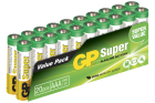 Pack of 20 LR03 AAA GP Batteries