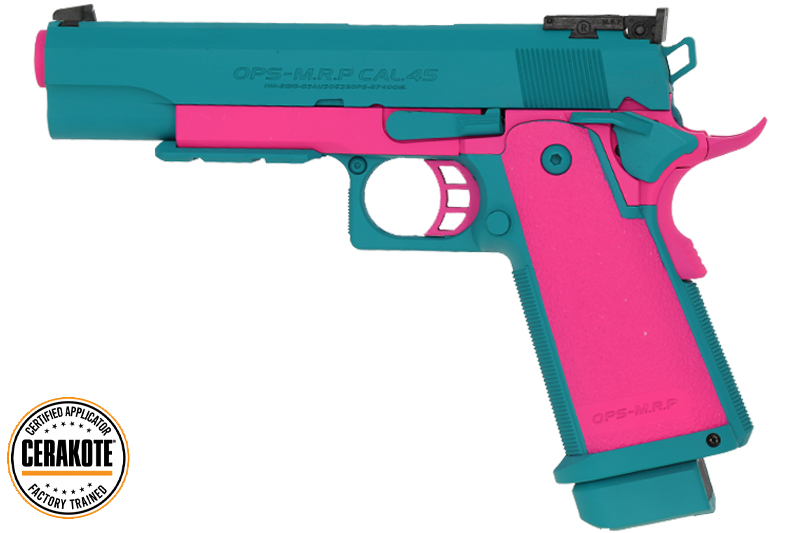 Hi-Capa 5.1 Pink / Blue Tokyo Marui Gaz Cerakote