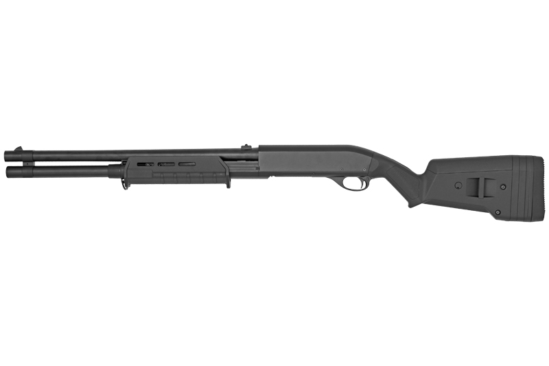 Pump Action Shotgun CM355LM Long Metal Black CYMA Spring