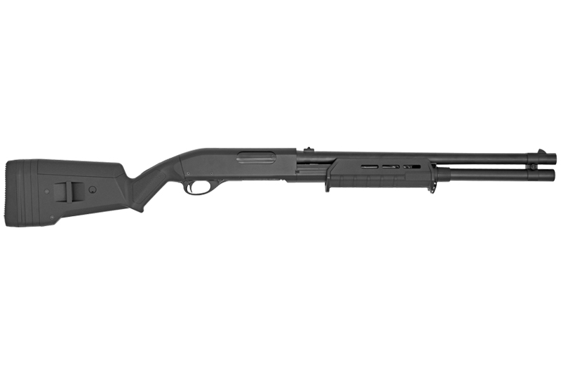 Pump Action Shotgun CM355LM Long Metal Black CYMA Spring