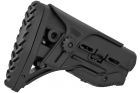 Tactical FAB type stock with black riser for M4 AEG Double Bell