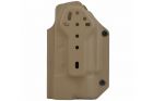 Lightweight Kydex type holster for Glock + X300 tan WOSPORT