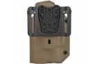Lightweight Kydex type holster for Glock + X300 tan WOSPORT