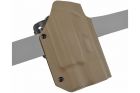 Lightweight Kydex type holster for Glock + X300 tan WOSPORT