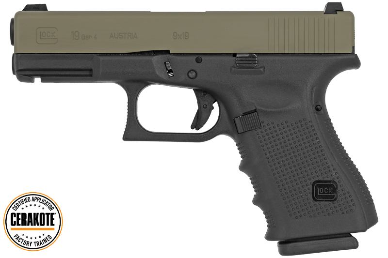 Glock 19 Gen4 VFC / UMAREX Gaz Forest green Cerakote