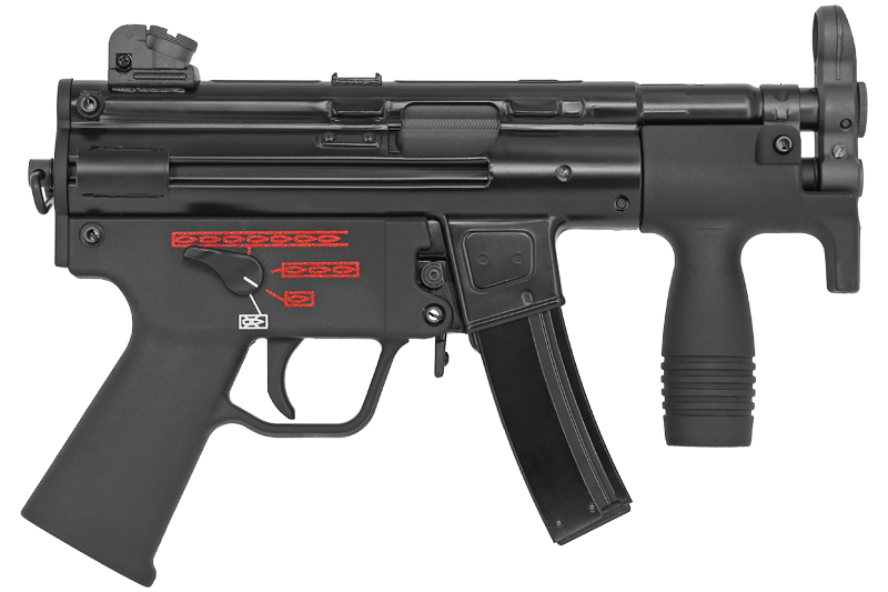 Replica MP5 K APACHE Black WE GBBR