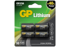 Pack of 4 CR123 Lithium Pro GP Batteries