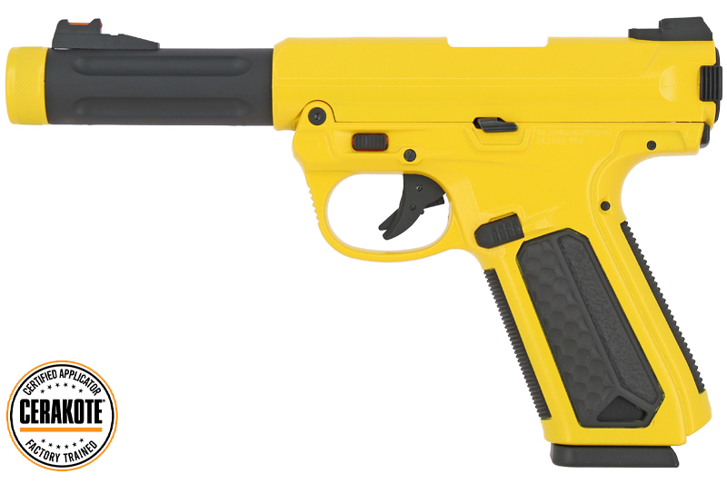 AAP-01 Cerakote Yellow / Black