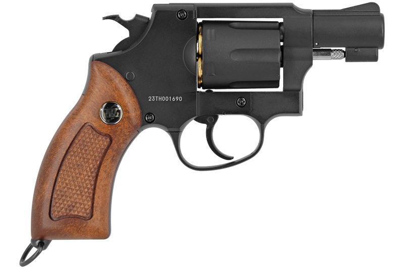 Revolver 733 2inch Black Brown Grip Gun Heaven CO2