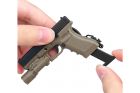 Glock Series type Dual Tone Complete Set Key Chain WOSPORT