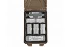 Tan tactical storage box for WOSPORT batteries