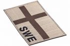 Sweden Desert Flag Patch fabric Clawgear