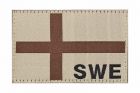 Sweden Desert Flag Patch fabric Clawgear