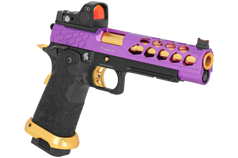 Hi-capa 5.1 Stryk Purple / Gold RMR Lancer Tactical Gas