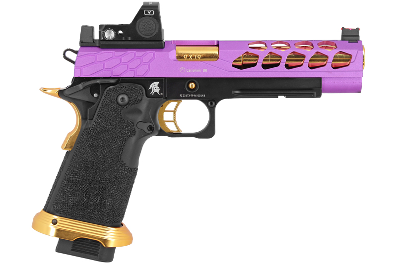 Hi-capa 5.1 Stryk Purple / Gold RMR Lancer Tactical Gas