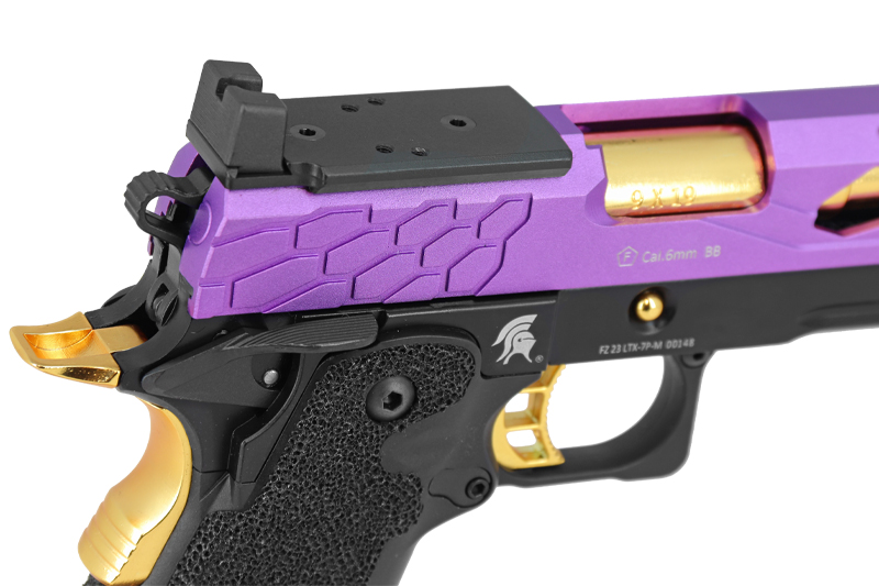 Hi-capa 5.1 Stryk Purple / Gold RMR Lancer Tactical Gas