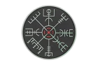 Vegvisir Viking Compass PVC patch Glow JTG