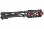 FUKU-2 CNC Upper Skeleton slide Black / Red AAP-01 CTM