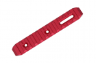 CNC KEYMOD rail RED 125mm SLONG