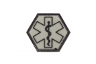 Paramedic Hexagon Rubber Patch ranger green