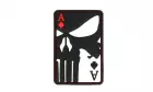 Punisher Ace of Spades Rubber Patch Color