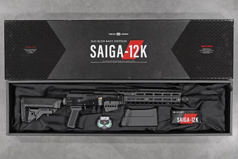 Shotgun SAIGA 12K Full Auto Tokyo Marui Gaz Custom